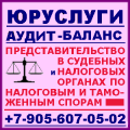 Услуги по представительству в судебных и налоговых органах