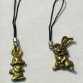 Брелок Кролик, цветной металл, бронза, арт.3053-2
