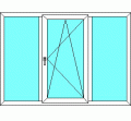 Окно ПВХ 2000 х 1400 мм с москитной сеткой.