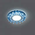 Светильник Gauss Backlight BL036 круг черный/кристалл/хром GU5.3 LED 4100K