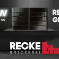 Черный глазурованный облицовочный кирпичновый цвет в коллекции Recke Glanz от завода Recke Brickerei