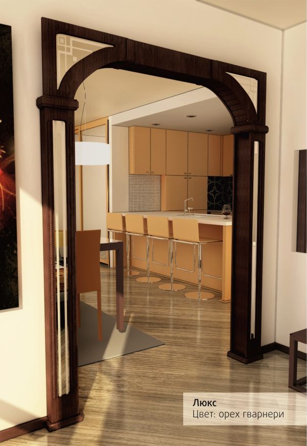арка люкс мдф межкомнатная с зеркалом и рисунком в пензе