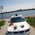 Машина на свадьбу - роскошный белый BMW 745i