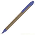 Эко-ручка Green Touch бежевая с синим (отгрузка заказа: от 2 дней)