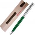 Ручка Вояж зеленая с серебристым (отгрузка заказа: от 2 дней)