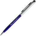 Ручка со стилусом OnTouch синяя с серебристым (отгрузка заказа: со склада в Самаре)