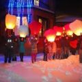 Подарок на 14 февраля-небесный фонарик сердце