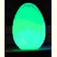 Светодиодный светильник в форме яйца.