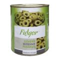 Оливки "Fulgor" зеленые резаные 3100/1560г