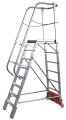 Передвижная складная лестница с площадкой