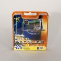 Gillette Fusion Proglide Power. Сменные кассеты. Запасные кассеты. В пачке 8 кассет