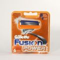 Gillette Fusion Power. Сменные кассеты. Запасные кассеты. В пачке 6 кассет