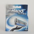 Gillette. Мак -3 Турбо (4 штуки ). оригинальные . Кассеты для бритья Жиллет Мак-3 Турбо.