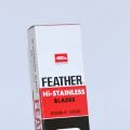 Лезвия Feather из Японии - блок 20 пачек по 5 шт. Японские лезвия Feather упаковками.
