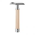 Т-образная бритва MUEHLE TRADITIONAL, розовое золото, open comb . R 41 RG
