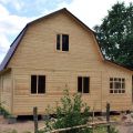 Дачный каркасно-деревянный домик