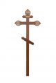 Крест на могилу дуб фигурный, выс - 220 см