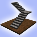 Г — образная монолитная бетонная лестница