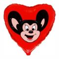 Фольгированный шар с рисунком 201510 FLEXMETAL сердце 18" Могучий Мышонок