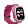 Smart Baby Watch Q80 - умные детские часы с GPS, розовые