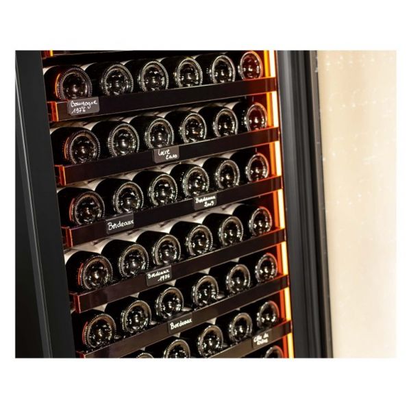 Eurocave V-Revel-S Винный шкаф, цвет черный, стеклянная дверь Full glass, максимальная комплектация, лицевые панели тёмные