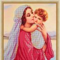 Схема для вышивки бисером - "Святые Мать и Дитя"
