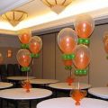 Фонтаны из воздушных шаров на стол