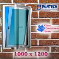 Пластиковые окна: Профиль Wintech Isotech 532: Одностворчатое окно - Поворотно-откидное - 1000x1200