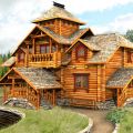 Для строительства деревянного дома нужны умелые и опытные плотники.