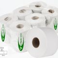 Туалетная бумага 200 метров (белая, эконом, 1 слой, упаковка 12 рулонов)