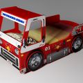 Пожарная машина - кровать для детей