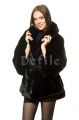 Жакет норковый с шалевым воротником и кожаным поясом, р. М, Италия, CADANO
