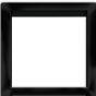 Четырех постовая вертикальная рамка черная матовая CGSS "Практика" PL-VP104-BC