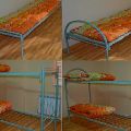 Кровати металлические эконом класса для общежитий. Доставка бесплатная