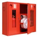 Шкаф пожарный ШПК-315 открытый, красный/белый