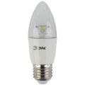 Светодиодная лампа Эра Led smd B35-7W-827-E27 прозрачная теплый свет