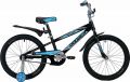 Novatrack 16" DODGER черный, алюм. рама, тормоз нож., короткие крылья, нет багаж
