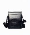 Мужская сумка мессенджер Lare Boss 1806 небольшая натуральная кожа черный