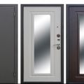 Металлическая дверь Царское зеркало 6 см Муар (белый ясень, венге) 860(960)x2050 мм