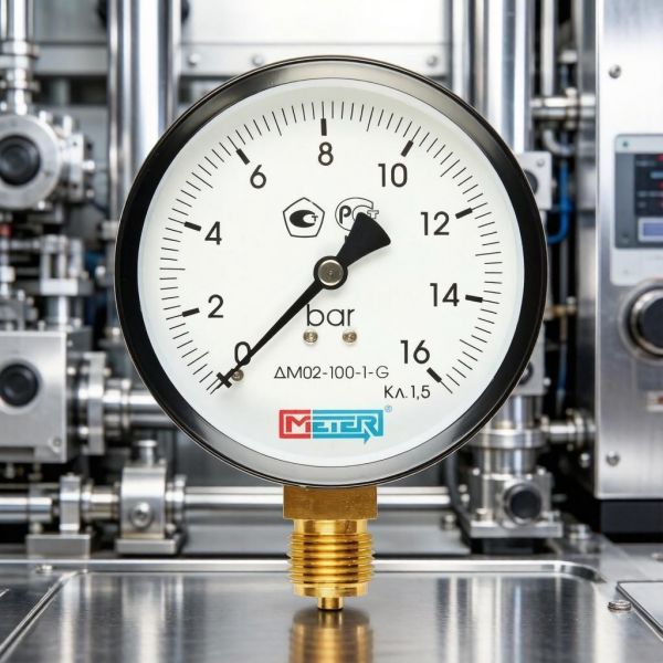 Манометр ДМ02-100-1-G-(0...16 бар)-1,5 Метер