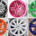 Цветные литые колесные диски