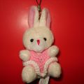 Брелок Кролик в вязаном платье 10 см, арт. FL-1576