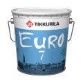 Краска ЕВРО 7 матовая латексная, выдерживает легкое мытье, Тиккурила
