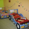 Детская кровать-машина синяя.