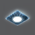 Светильник Gauss Backlight BL068 квадрат черный/серебро/хром GU5.3 LED 4100K