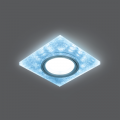 Светильник Gauss Backlight BL065 квадрат белый/серебро/хром GU5.3 LED 4100K