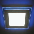 Встраиваемый светодиодный светильник Feron AL2661 8 Вт 4000К с синей подсветкой