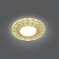 Светильник Gauss Backlight BL080 круг золотые нити/золото GU5.3 LED 2700K