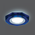 Светильник Gauss Backlight BL055 8 граней синий/хром GU5.3 LED 4100K