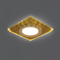Светильник Gauss Backlight BL075 квадрат кристалл/черный/золото GU5.3 LED 2700K